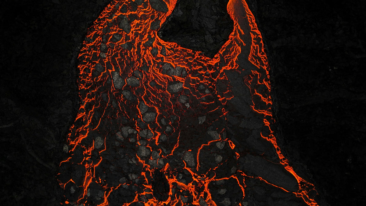 Glowing rock