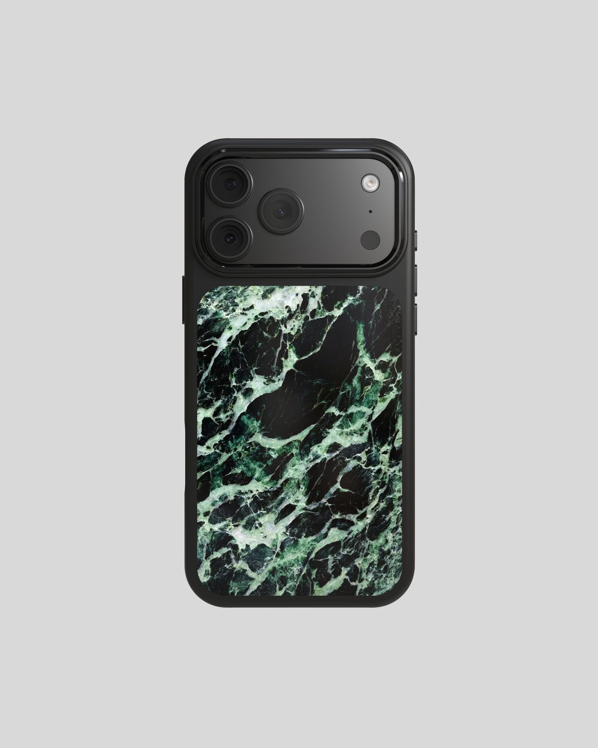 Marble Case Pro Verde Alpi für iPhone 18 Pro Max, Rückseite mit grünem Marmor-Veneer