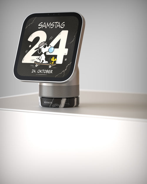 Marble Base · Nero Marquina mit HomeView von schräg unten