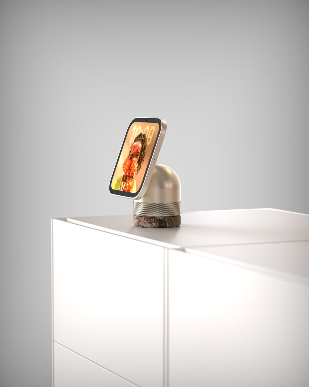 Marble Base · Calacatta Viola mit HomeView in der Seitenansicht