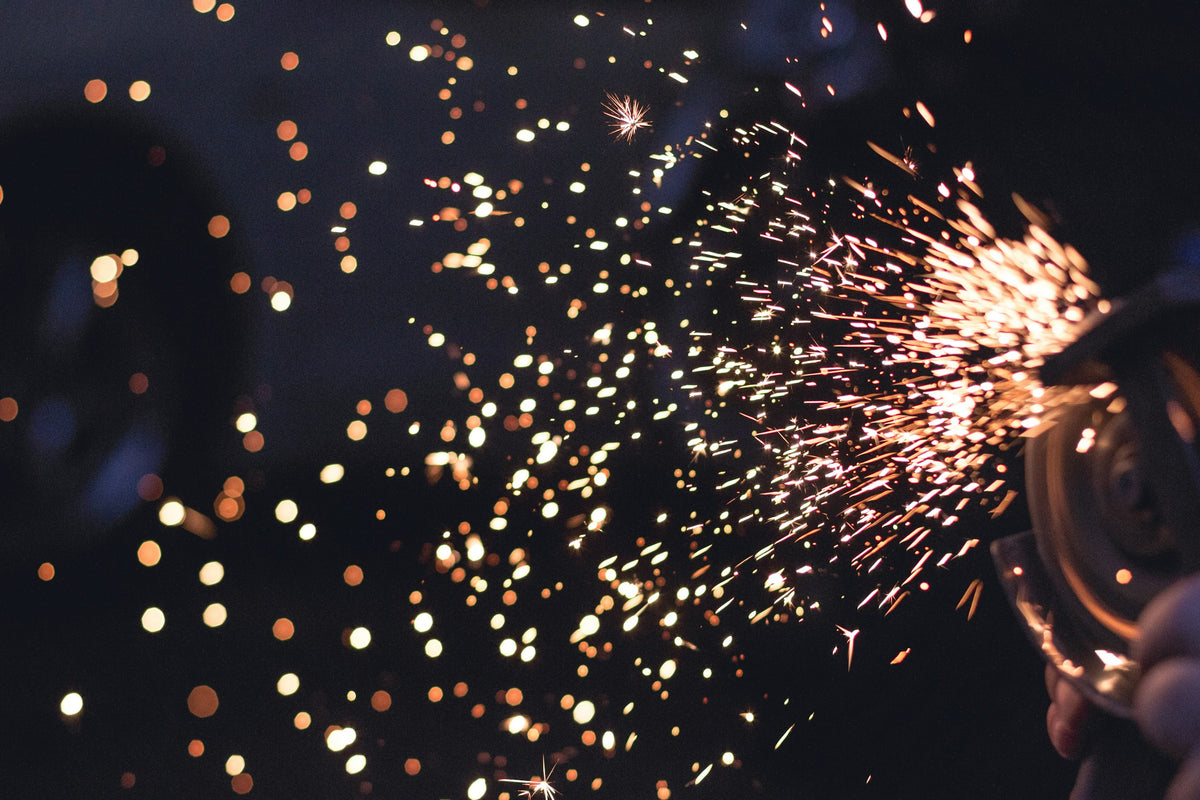 Sparks in the workshop