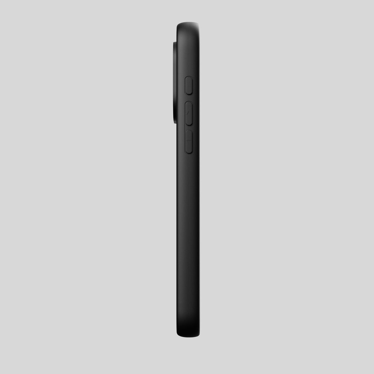 iPhone Hülle aus Black Rock Schiefer, Seitenansicht mit dem schlanken Rahmen