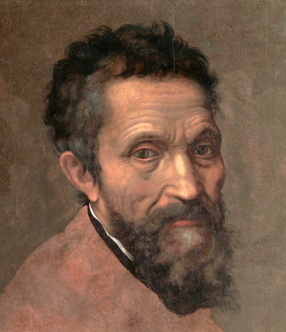 Porträt Michelangelos, Daniele da Volterra zugeschrieben, um 1544