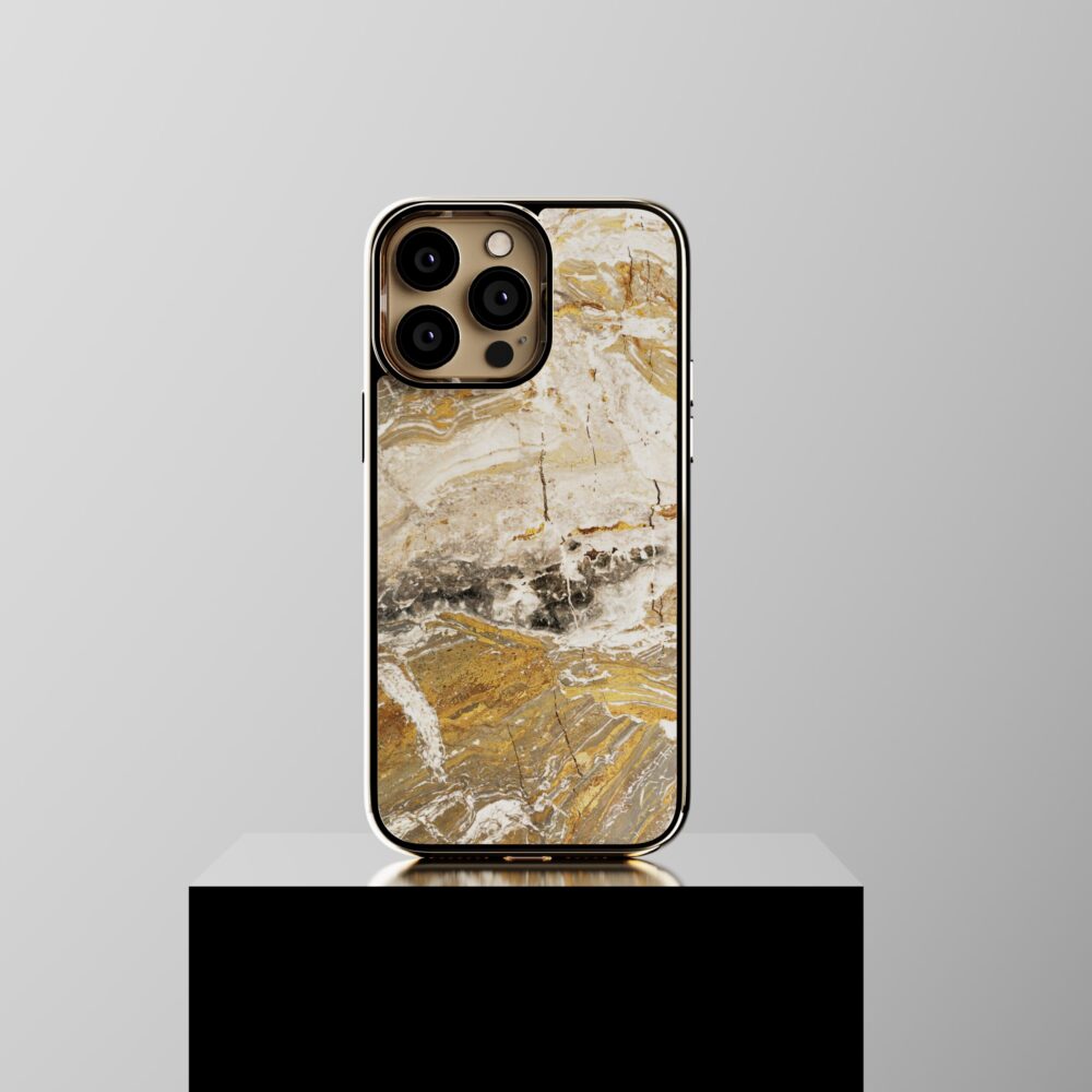 iPhone Mermer Kılıf Arabescato Orobico Grigio