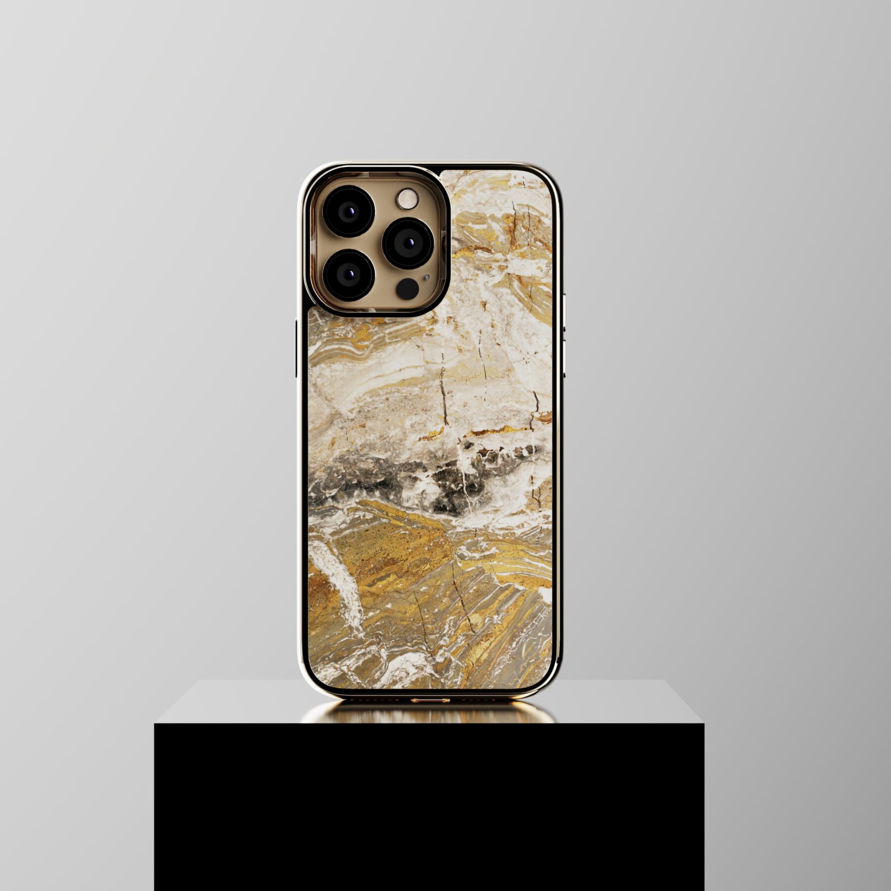 Die iPhone Marmorhülle Arabescato Orobico Grigio