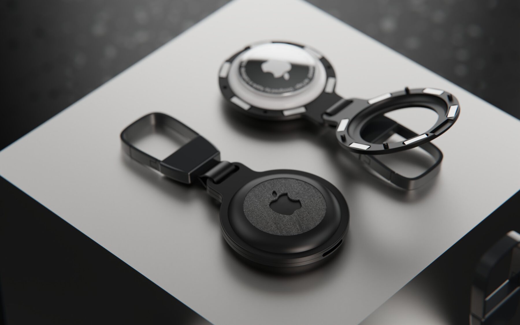 Real Stone + CNC Aluminium Case: Handmade in Germany for Apple AirTags：圖片 3