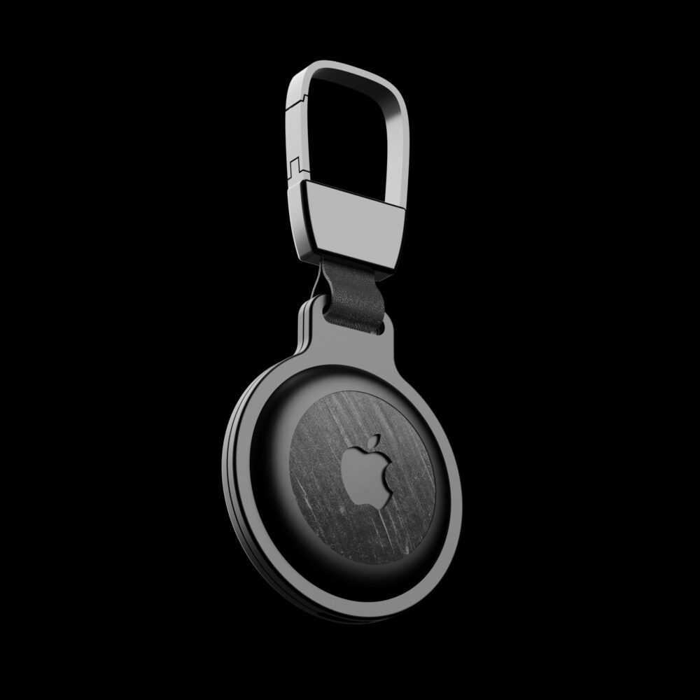 真石+CNC铝壳：德国手工制作，适用于苹果AirTags。