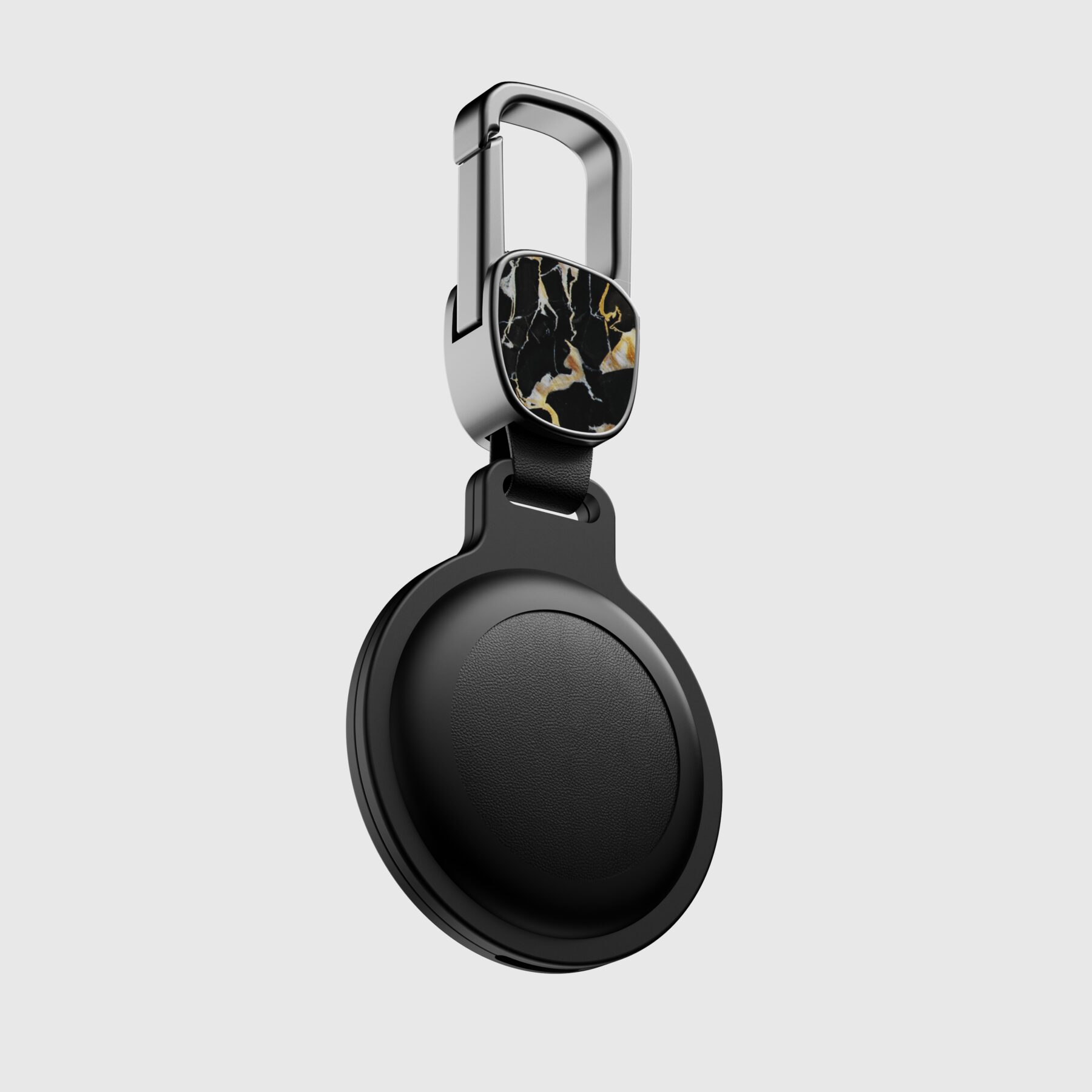 Artisan Marble Elegance: CNC Aluminum AirTag Masterpiece - Nero Portoro — изображение 8