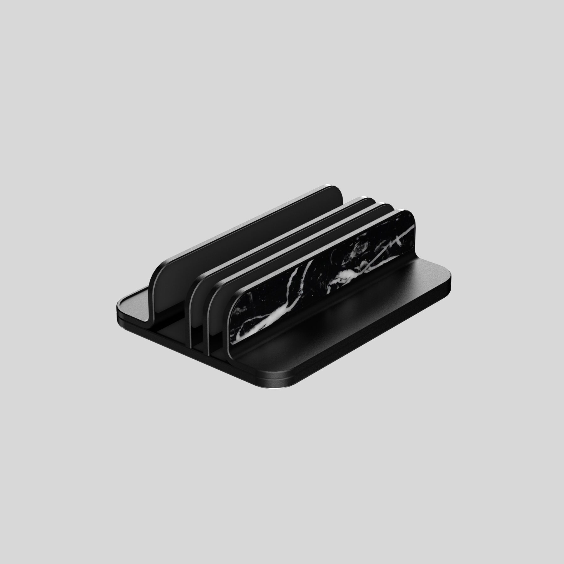 ⁦Marble Fusion Stand Nero Marquina for MacBook, iPad and more⁩ - الصورة ⁦5⁩