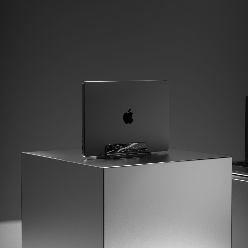 適用於 MacBook、iPad 及其他產品的 Nero Marquina 大理石 Fusion 支架